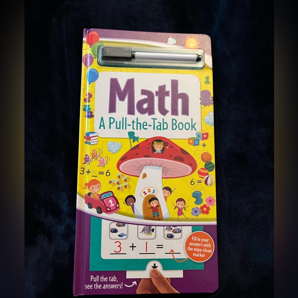 Math a pull the tab book